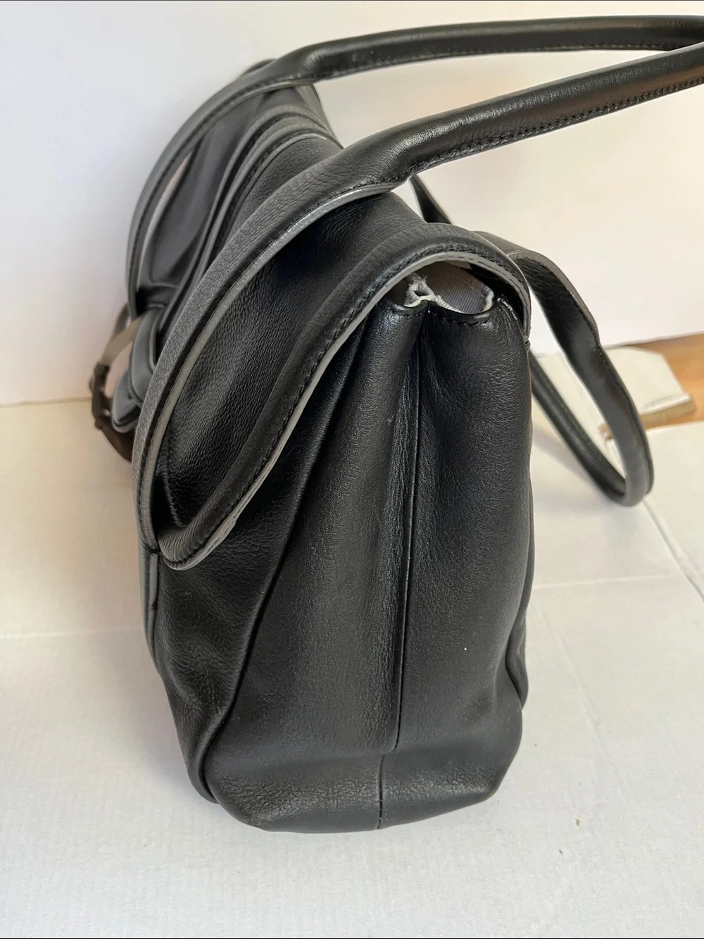 RADLEY LONDON Black Leather Top-Handle Satchel